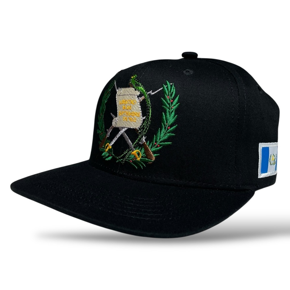 Guatemala Flag Embroidered Snapback Cap Flag Under Visor Adjustable